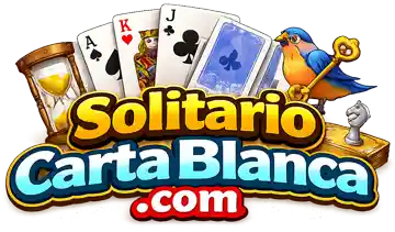Logo solitario carta blanca- freecell